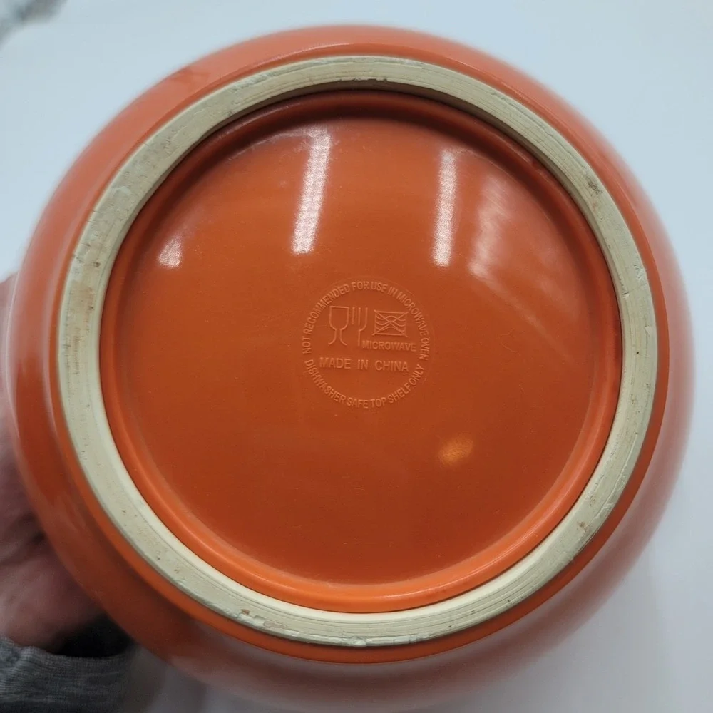 Orange‎ Melamine Nesting Mixing Bowl Set with Pour Spout 3 Piece Set